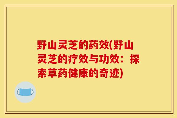 野山灵芝的(野山灵芝的疗效与功效：探索草药健康的奇迹)