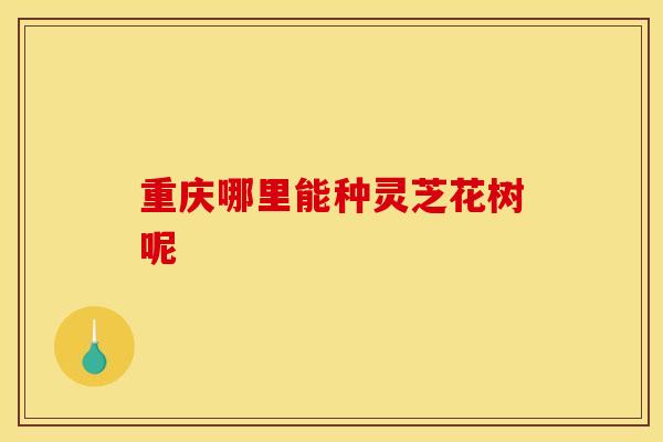 重庆哪里能种灵芝花树呢 重庆哪里能种灵芝花树呢