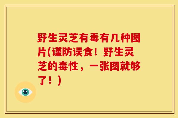 野生灵芝有毒有几种图片(谨防误食!野生灵芝的毒性,一张图就够了!) 野生灵芝有毒有几种图片(谨防误食!野生灵芝的毒性,一张图就够了!)