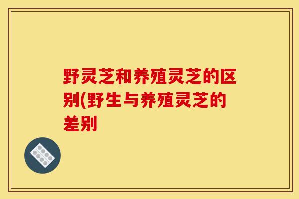 野灵芝和养殖灵芝的区别(野生与养殖灵芝的差别 野灵芝和养殖灵芝的区别(野生与养殖灵芝的差别