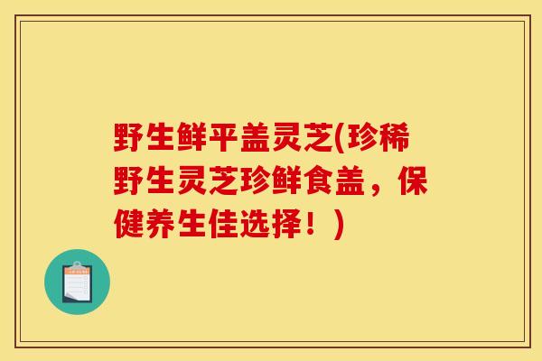 野生鲜平盖灵芝(珍稀野生灵芝珍鲜食盖,保健养生佳选择!) 野生鲜平盖灵芝(珍稀野生灵芝珍鲜食盖,保健养生佳选择!)
