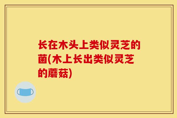 长在木头上类似灵芝的菌(木上长出类似灵芝的蘑菇) 长在木头上类似灵芝的菌(木上长出类似灵芝的蘑菇)