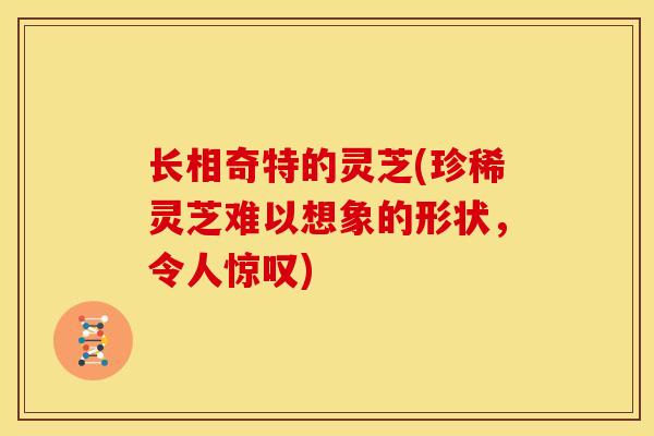 长相奇特的灵芝(珍稀灵芝难以想象的形状,令人惊叹) 长相奇特的灵芝(珍稀灵芝难以想象的形状,令人惊叹)