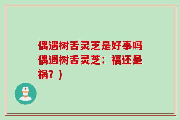 偶遇树舌灵芝是好事吗偶遇树舌灵芝:福还是祸?) 偶遇树舌灵芝是好事吗偶遇树舌灵芝:福还是祸?)