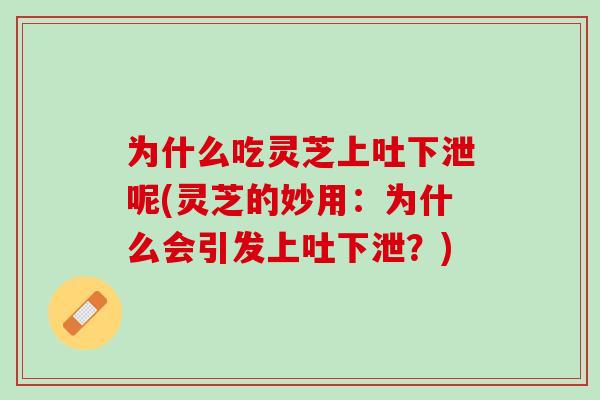 为什么吃灵芝上吐下泄呢(灵芝的妙用:为什么会引发上吐下泄?) 为什么吃灵芝上吐下泄呢(灵芝的妙用:为什么会引发上吐下泄?)