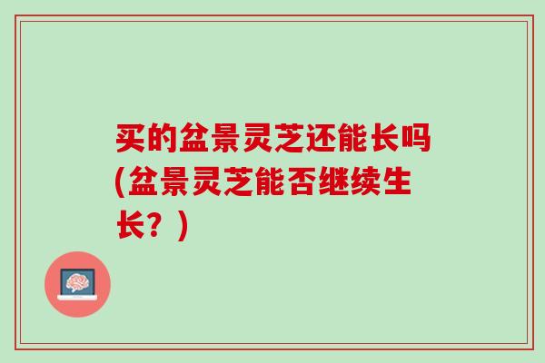 买的盆景灵芝还能长吗(盆景灵芝能否继续生长?) 买的盆景灵芝还能长吗(盆景灵芝能否继续生长?)