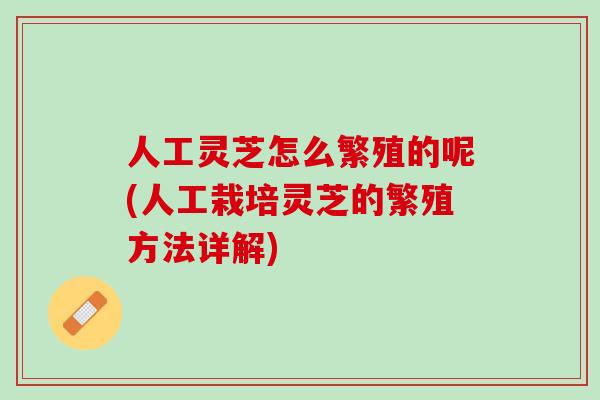 人工灵芝怎么繁殖的呢(人工栽培灵芝的繁殖方法详解)