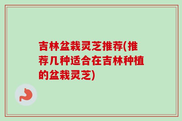 吉林盆栽灵芝推荐(推荐几种适合在吉林种植的盆栽灵芝) 吉林盆栽灵芝推荐(推荐几种适合在吉林种植的盆栽灵芝)