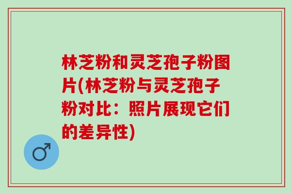 林芝粉和灵芝孢子粉图片(林芝粉与灵芝孢子粉对比:照片展现它们的差异性) 林芝粉和灵芝孢子粉图片(林芝粉与灵芝孢子粉对比:照片展现它们的差异性)