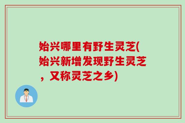 始兴哪里有野生灵芝(始兴新增发现野生灵芝,又称灵芝之乡) 始兴哪里有野生灵芝(始兴新增发现野生灵芝,又称灵芝之乡)