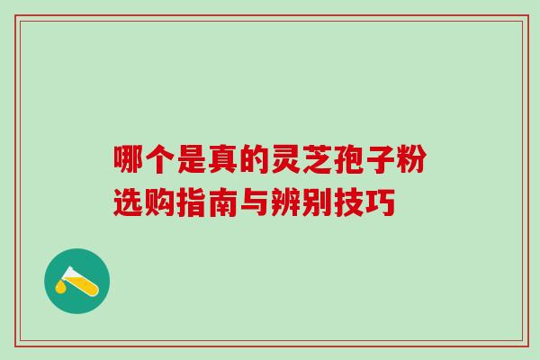 哪个是真的灵芝孢子粉选购指南与辨别技巧 哪个是真的灵芝孢子粉选购指南与辨别技巧