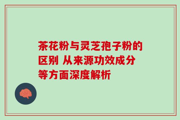 茶花粉与灵芝孢子粉的区别 从来源功效成分等方面深度解析 茶花粉与灵芝孢子粉的区别 从来源功效成分等方面深度解析