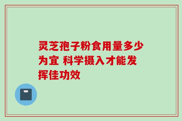 灵芝孢子粉食用量多少为宜 科学摄入才能发挥佳功效 灵芝孢子粉食用量多少为宜 科学摄入才能发挥佳功效